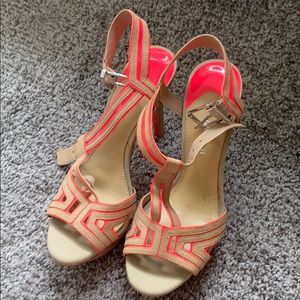 Neon Pink Sandal Pumps
